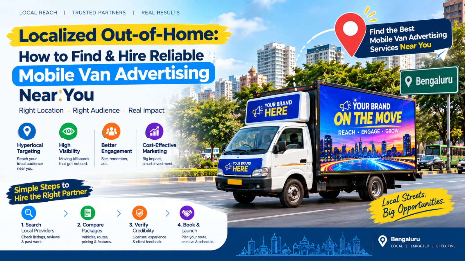 Mobile Van Advertising Near Me Bangalore | Local Transit OOH